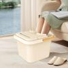 ChuYiElegance Foot Soaking Basin,Soaking Tub Sturdy SPA Basin Foot Tub,Home Use Relaxing,Portable Massage Pedicure, Square with Lid view 3