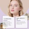 Glowjiu Glow Gallery Highlighting Eye & Cheek Palette,Glowjiu Highlighting Eye & Cheek Palette,4-In-1 Highlight Shades Makeup for Blush,Eye & Cheek palette with Brush view 3