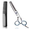 ULG Professional Thinning Shears with Comb - 6.5 Japanese Stainless Steel Texturizing & Hair Cutting Scissors for Salon & Home Use view 1