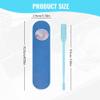 Nasal Hair Cutter, 2025 New Nose Hair Trimmer for Men Women, 360 Rotating Portable Manual Nose Hair Remover, Double Sided Noses Hairs Knife Travel Essentials (Blue, 3Pcs) view 3
