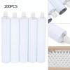 100 Pack Empty Aluminum Squeeze Tubes 100ml  Reusable Travel Lotion Bottles for Cream, Serum, Shampoo  Leak-Proof with Screw Cap  Lightweight & Portable  for Skincare, Haircare, Toiletries view 2