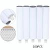 100 Pack Empty Aluminum Squeeze Tubes 100ml  Reusable Travel Lotion Bottles for Cream, Serum, Shampoo  Leak-Proof with Screw Cap  Lightweight & Portable  for Skincare, Haircare, Toiletries view 3