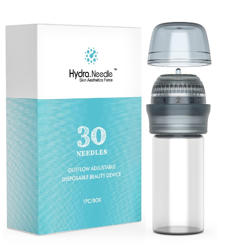 Micro Infusion Needles System for Face Skin Care, 0.25mm Microneedling Derma Roller Stamp Serum Applicator for Women & Men