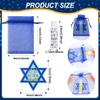 48 Pcs Hanukkah Gifts Include Lip Balm Thank You Tag Organza Bag for Women Birthday Hanukkah Gifts view 2