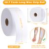 200 Pcs Non-Woven Wax Strip 2.8" X 44 Yards Pre-Cut Wax Strips with Acrylic Holder 1 Roll Epilating Wax Strips Waxing Paper Sheets for Body Legs Lint-Free Air Removal Paper for Home Professional Salon view 2