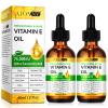 2PACK Vitamin E Oil for Face,100% Pure Vitamin E Oil,Organic Pure Vitamins E Oils,75,000 IU for Plump Skin,Body - Natural Antioxidant for Dryness, Wrinkles, Scars & Stretch Marks view 1