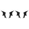 4 PCS Halloween Bat Wings Hair Clips for Women Girls Devil Horns Gothic Hair Pins Cute Black French Barrettes Headdress Halloween Cosplay Costumes Hair Clips Accessories Bachelorette Rave Party Favor view 1