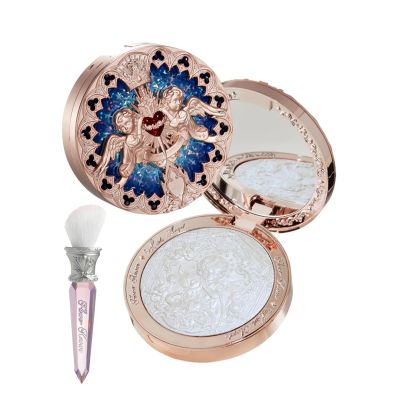 Flower Knows Little Angel Embossed Highlighter+Shell's Jewel Angled Blush Brush