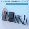 Lanties 12 Set 6 Pcs Eyebrow Tweezers Kit Christmas Stocking Stuffers Professional Stainless Steel Tweezers Set for Women and Men Facial Hair Splinter and Ingrown Hair Removal(Black) view 4