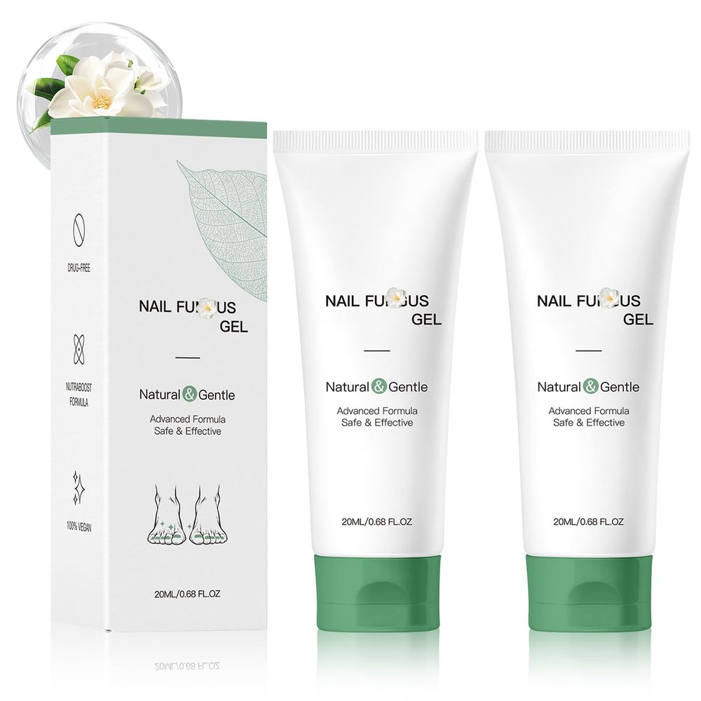 2PCS Natural Nail Repair Care Gel, Nail Repair Care Gel, Nail Growth Repair Serum, Foot Care Cream for Moisturizing and Repairing Feet