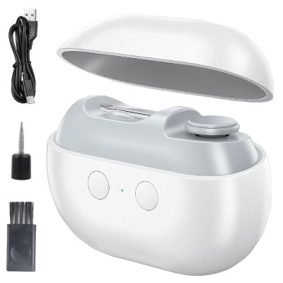 2025 New Upgraded Smart Nail Clippe with LED Light - Safe Toe & Fingernail Trimmer for Seniors, Adults, Kids, Baby (White)