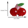 Cherry Claw Clip,Cherry Hair Clip,Fruit Shape Hair Claw Clips,Food Hair Jaw Clips,Acrylic Hair Clip for Women,Small Hair Barrettes for Girls,Pack of 4 (s16) view 2