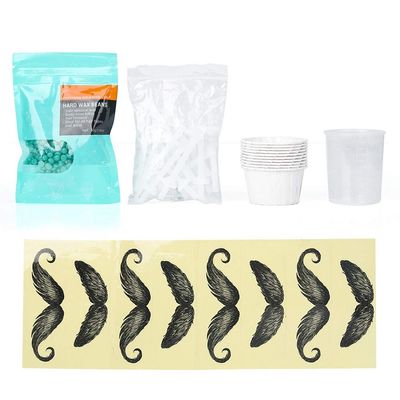 ZJchao Nose Hair Removal Wax Kit Nasal Eyebrow Hair Remover Painless Safe Effective Double Sided Puller with Wax Beads for Clean Soft Smooth Nose