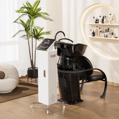 Baasha Mobile Head Spa Equipment for Salon & Home Water Circulation System, with Steam & Light Therapy Function, Temperature Control and Timing All-in-one Water Circulation Machine