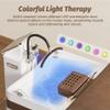 Baasha Mobile Head Spa Equipment for Salon & Home Water Circulation System, with Steam & Light Therapy Function, Temperature Control and Timing All-in-one Water Circulation Machine view 4