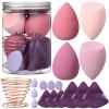 17PCS Makeup Sponge Set for Foundation with 6PCS Powder Puff, 3PCS Mini Makeup Sponges, 3PCS Foundation Mini Make Up Sponge Puff and 1PCS Make Up Sponges Holder view 1