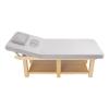 Wood Wide Stationary Massage Table for Treatment Physical Therapy Table Salon Spa Facial Bed,Professional Massage Bed,Heavy Duty 822 LBS Load,31.5'' W  75'' L (Light Grey 1) view 1
