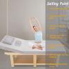 Wood Wide Stationary Massage Table for Treatment Physical Therapy Table Salon Spa Facial Bed,Professional Massage Bed,Heavy Duty 822 LBS Load,31.5'' W  75'' L (Light Grey 1) view 2