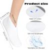 Nogeqi 4 Pairs Moisturizing Socks for Women, Moisture Spa Socks for Dry Feet Overnight, Cosmetic Lotion Sock for Cracked Heel Repair (White) view 2