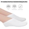 Nogeqi 4 Pairs Moisturizing Socks for Women, Moisture Spa Socks for Dry Feet Overnight, Cosmetic Lotion Sock for Cracked Heel Repair (White) view 3