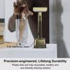 THURLADY Safety Razor with Pivoting Head, Dual-Blade Razors for Men, Reusable Metal Razor, with 20 Double Edge Blades and Stand, Smooth Close Clean Shave, Bronze view 3