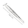 VOCOSTE 1 Pc Hollow Style Eyebrow Tweezer for Bathroom Travel Hotel Silver Tone view 2