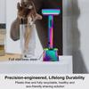 THURLADY Safety Razor with Pivoting Head, Dual-Blade Razors for Men, Reusable Metal Razor, with 20 Double Edge Blades and Stand, Smooth Close Clean Shave, Rainbow view 3