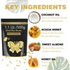 Wax Beads, 1.1lb/17.05oz Hard Wax Beads,Hard Wax for Coarse Hair Removal, Sensitive Skin, Brazilian Bikini - Wax Beans Bulk with 20 Sticks(Honey) view 3
