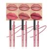 Matte Lip Liner Pencil Set 3 Pack, Long-Lasting Waterproof Lip Liners, Smudge-Proof and High Pigment Lip Liner Kit, Smooth Application for Defining & Shaping Lips, Non-Fading Matte Finish-2# view 1