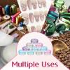 10 Pcs Sample Containers with Lids, 2 Gram Mini Makeup Cosmetic Sample Plastic Containers Refillable Round Cosmetic Samples Pots Jars for Lip Balms Lotion Beauty Products (Multi color Lids) view 4