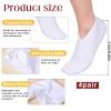 4 Pairs Moisturizing Socks Reusable Hydrating Socks Overnight Spa Sock for Dry Feet Lotion Sock Overnight Moisturizing Foot Care Cracked Feet Relief for Women and Men White view 2