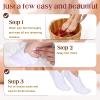 4 Pairs Moisturizing Socks Reusable Hydrating Socks Overnight Spa Sock for Dry Feet Lotion Sock Overnight Moisturizing Foot Care Cracked Feet Relief for Women and Men White view 3