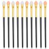 10pcs Eyeshadow Brush Sponge Applicators Tool Reusable Eyeshadow Applicators Tool Eyeshadows Applicator Stick Sets Round Foam Makeup Eyeshadows Brush Applicator Tools for Girls view 1
