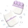 Ice Roller for Face and Eyes,Valentines Day Gifts for Her Him,2 in 1 Face Roller and Travel Case,Facial Skin Care Tools,Gifts for Her Women Mom Wife(Purple) view 1