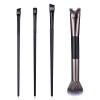 2pcs Nose Contour Brushes Set 2-In-1 U-Shaped Fluffy Brush and Angled Tilt Brush for Nose Sculpting and Defining view 1