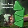 2PCS Nature Triangle Shampoo Bar, 2026 New Usman Grass Shampoo Bar,Nature Seven Green Soap Shampoos,Natural Herbal Hair Care,Green Triangle Soap for Hair,Calming & Strengthens Hair for Women and Mens view 4
