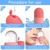 3 Pack Ice Roller for Face Eyes Women Facial Depuffer,Skin Care,Ice Pack Neck Massager,Cooling &Smoothing,Beauty Essentials(Pink) view 3