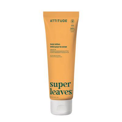 ATTITUDE Body Lotion, EWG Verified, Vegan & Cruelty-Free, Hydrating Moisturizer for Dry Skin, Non-Greasy, Skin Care, Orange Blossom & Eucalyptus, 8 Fl Oz
