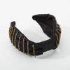 SIDUFHAOPKLL Denim hair band female creative color diamond set wide edge headband accessories view 4