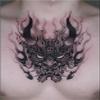 2pcs Prajna Chest Dark Temporary Tattoo Stickers For Men And Women, Semi Permanent, Non Reflective, Waterproof, Lasting For 2 Weeks, Fake Tattoos view 3