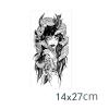 2pcs Medusa Queen Snake Temporary Tattoo Stickers For Men And Women, Semi Permanent, Non Reflective, Waterproof, Lasting For 2 Weeks, Fake Tattoos view 2