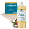Baar Castor Oil Bundle  Cold-Pressed, Hexane-Free 32 oz Palma Christos Castor Oil + Cotton Flannel. Supports Natural Wellness, Detox, Skin & Hair Care view 1