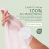 OLSOO Clean Face Towels XL  100% Viscose, OEKO-TEX Certified, Ultra Soft Disposable Towels, Super Absorbent & Eco-Friendly for All Skin Types (50 Count) view 4