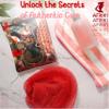 AFRIKI African Net Sponge  Exfoliating Body Scrubber, Black Owned & Rooted in Africa, All Skin Types | 45 in Long (Red) view 4