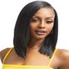 Janet Collection Melt HD 13x6 Wide Lace BEX Wig Glueless Straight Blunt Cut with Pre-Installed Elastic Band, Pre-Plucked Hairline, Human Hair Blend (COLOR 2) view 4