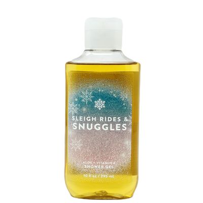 Bath and Body Body Wash with pro Vitamin B5 + Aloe (10 FL OZ / 295 Ml, Sleigh Rides & Snuggles)