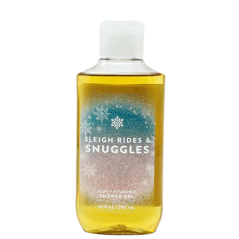 Bath and Body Body Wash with pro Vitamin B5 + Aloe (10 FL OZ / 295 Ml, Sleigh Rides & Snuggles)