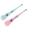 2pcs Nail Dust Cleaner Brush, Nail Dust Remover Brush with Electroplated Handle, Soft Synthetic Hair for Nail Art Dust and Powder Removal, Portable Makeup Brush for Home Salon view 2