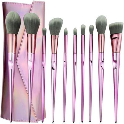 10pcs Makeup Brush Set Cosmetics Foundation Mixing Blush Eyeliner Powder Brush Makeup Brush Set With Bag