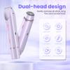 Bikini Trimmer for Women-2 in 1 Dual Head Electric Razors,IPX7 Waterproof Bikini Electric Shaver,Dry & Wet Use Painless Bikini Shaver,Pubic Hair Trimmer for Private Area & Body Hair,Purple view 3